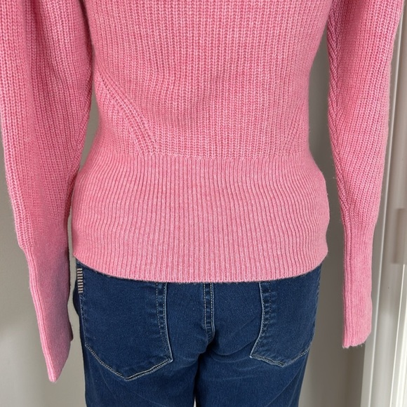 Frame Cashmere Wool Spanish Pink Turtleneck Sweater Jumper Sz XS NEW - Picture 8 of 13